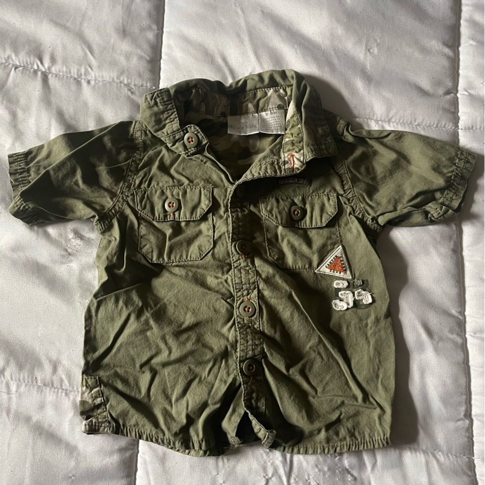 Short- sleeve Green Khaki Jacket
